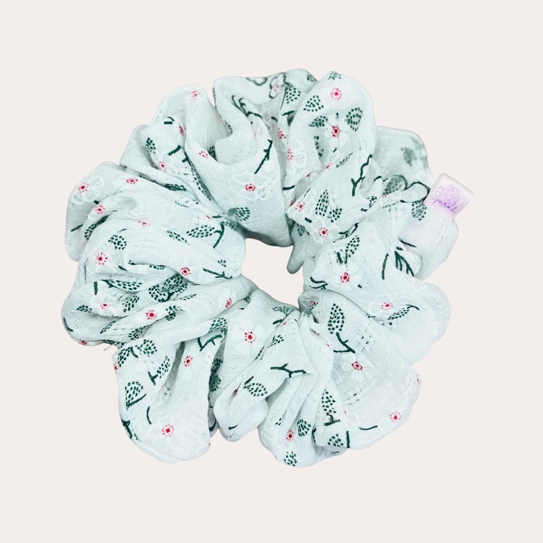 Cotton Rosa Scrunchie