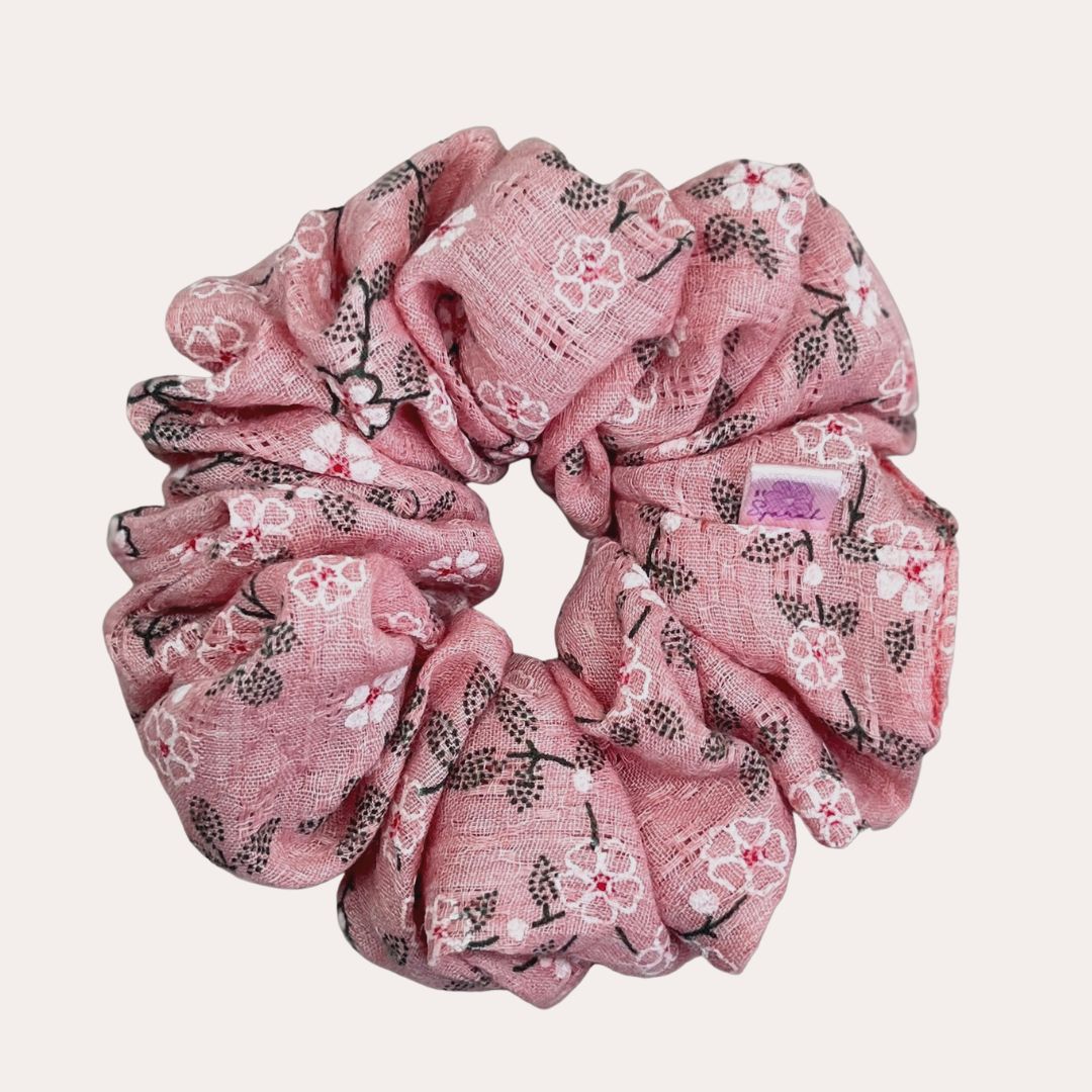 Cotton Rosa Scrunchie