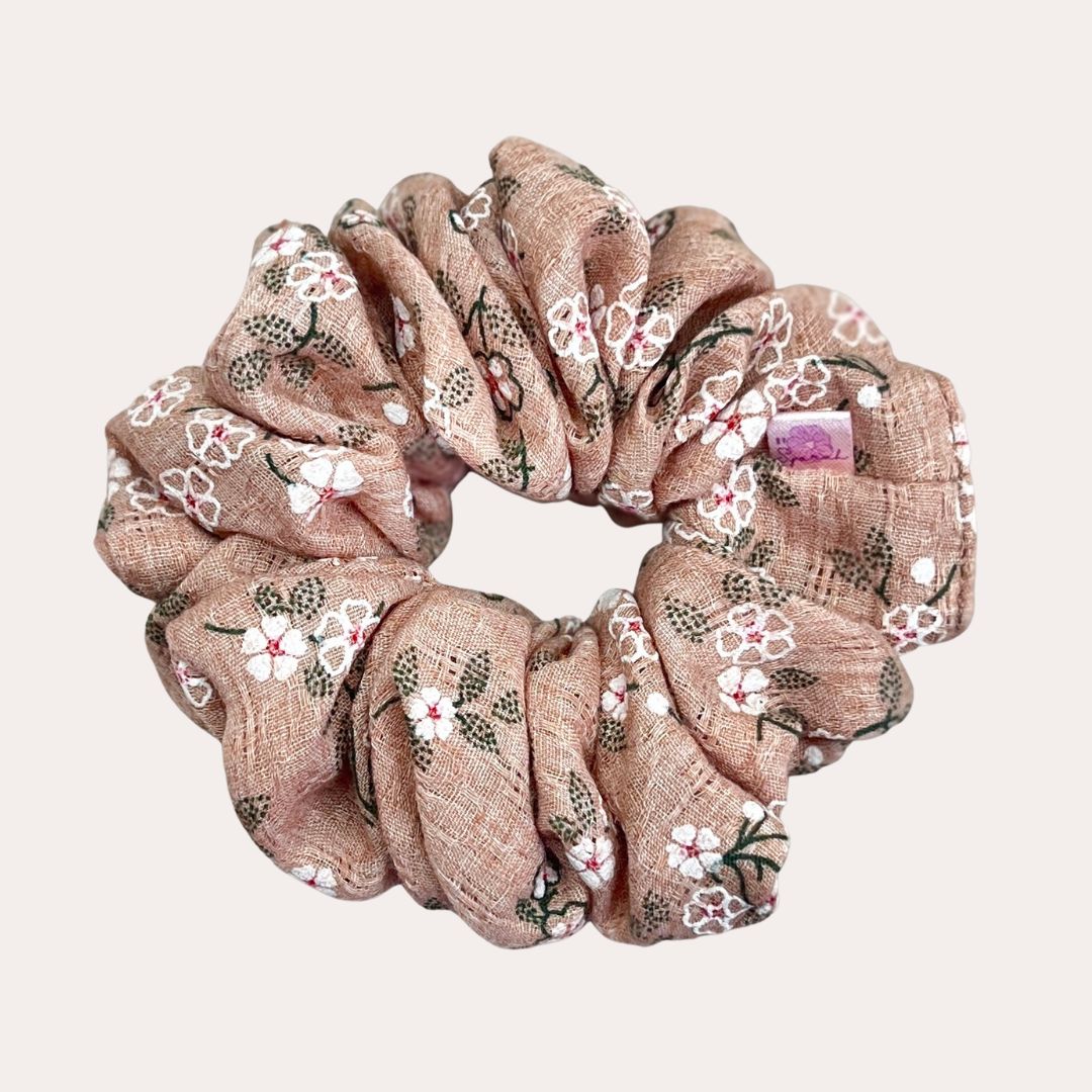 Cotton Rosa Scrunchie