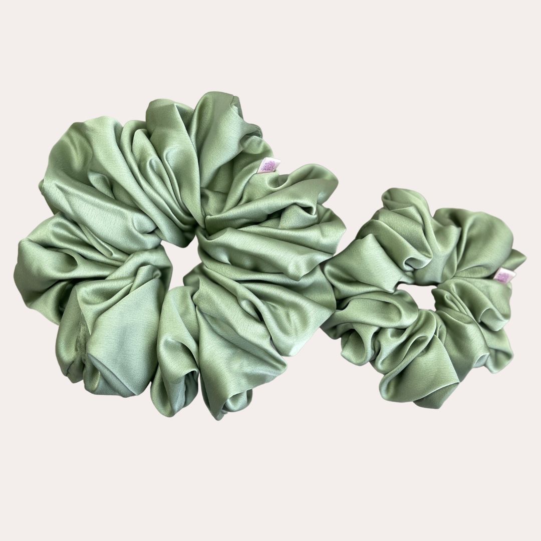 Satin Silk Scrunchie in Peace