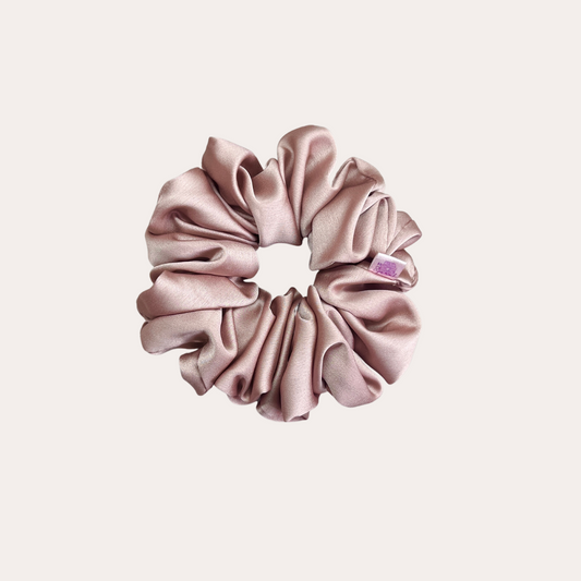 Satin Silk Scrunchie Set in Bejeweled