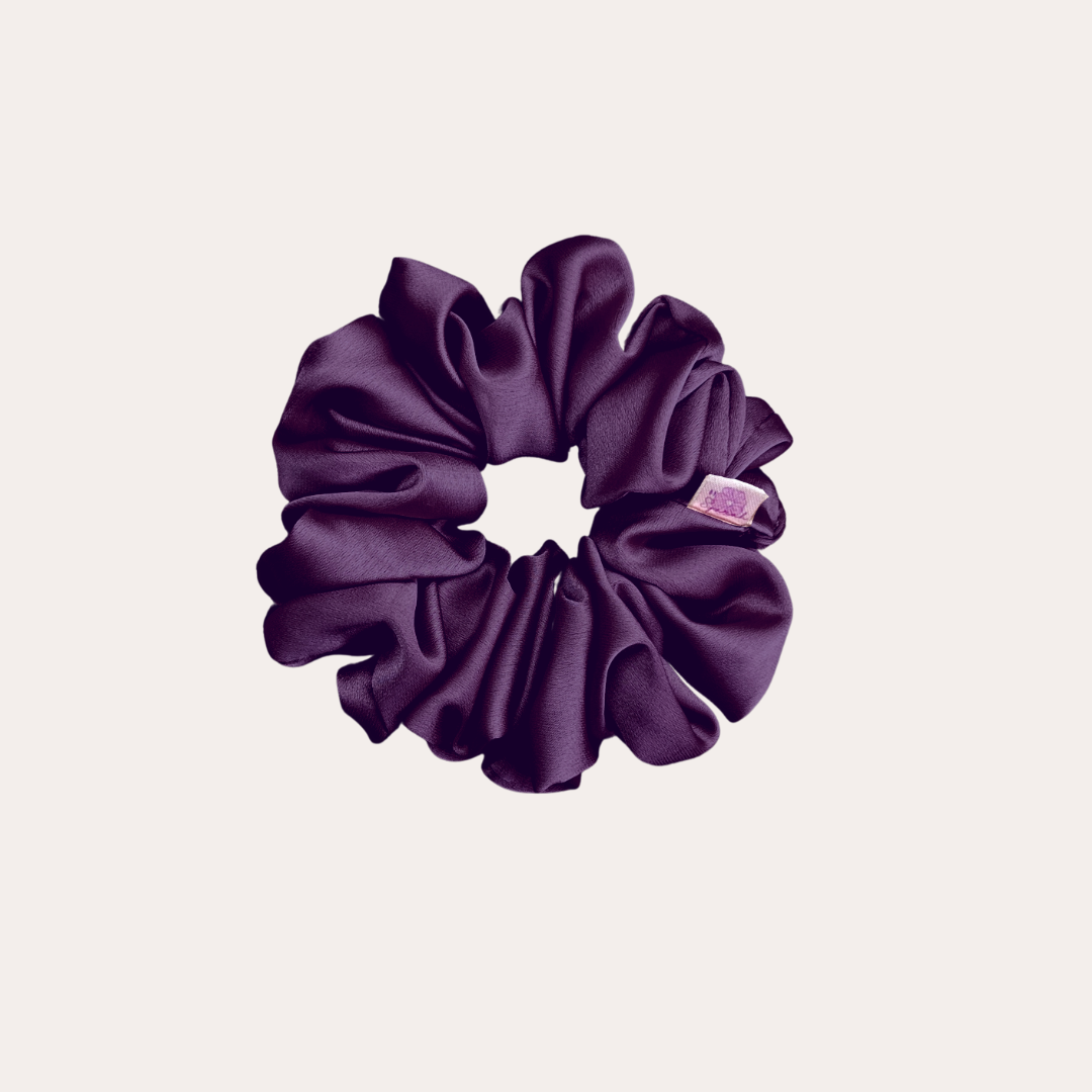 Satin Silk Scrunchie Set in Jazzy